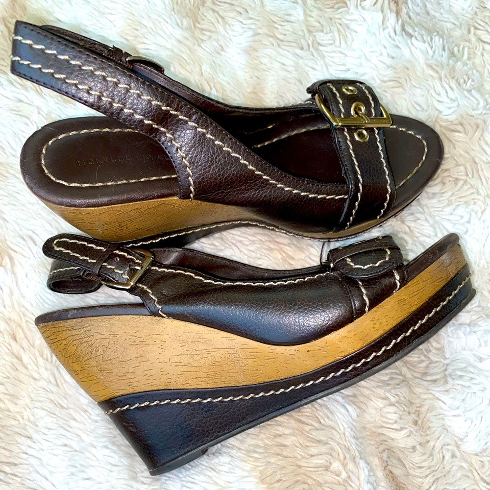 Womens brown Wedge sandals